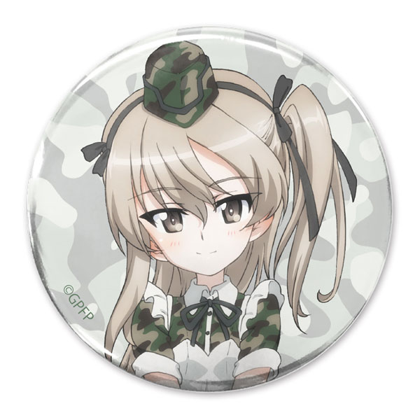 COSPA Girls und Panzer das Finale Alice Shimada 65mm Tin Badge Military Maid ver. gambar 1