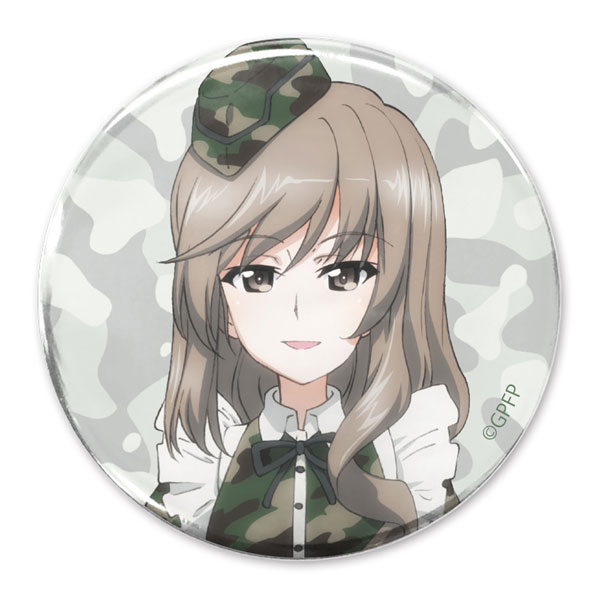 COSPA Girls und Panzer das Finale Chiyo Shimada 65mm Tin Badge Military Maid ver.