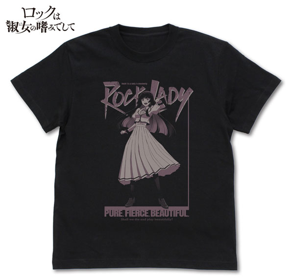 COSPA Rock is a Lady's Modesty Otoha Kurogane T-shirt /BLACK-XL รูปภาพ 1