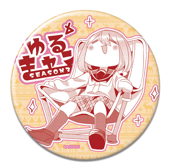 License Agent Yuru Camp SEASON3 Tin Badge Ver.2 Design 02 (Nadeshiko Kagamihara /B) Bild 1