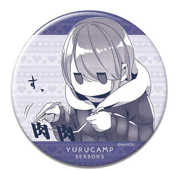 License Agent Yuru Camp SEASON3 Tin Badge Ver.2 Design 03 (Rin Shima) รูปภาพ 1