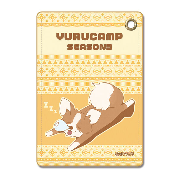 License Agent Yuru Camp SEASON3 Leather Pass Case Ver.3 Design 03 (Chikuwa) รูปภาพ 1