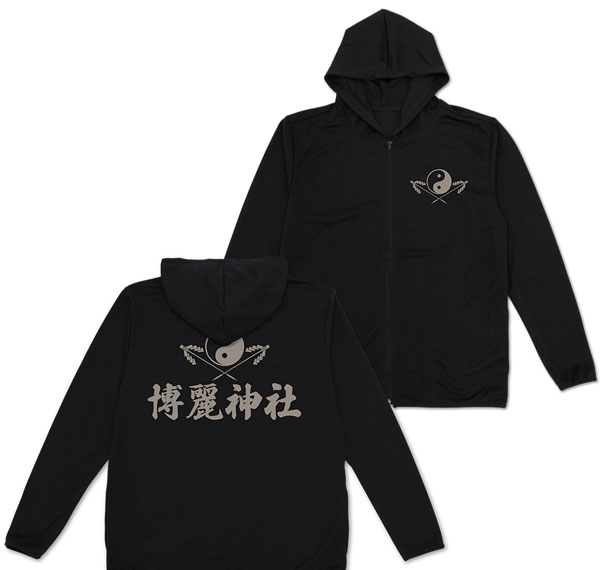 COSPA Touhou Project Hakurei Shrine Thin Dry Hoodie /BLACK-M รูปภาพ 1
