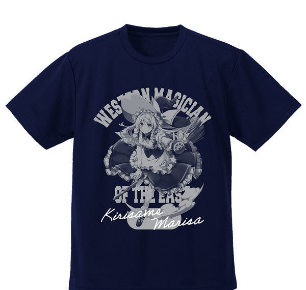 COSPA Touhou Project Marisa Kirisame Dry T-shirt illust: Eretto /NAVY-S รูปภาพ 1