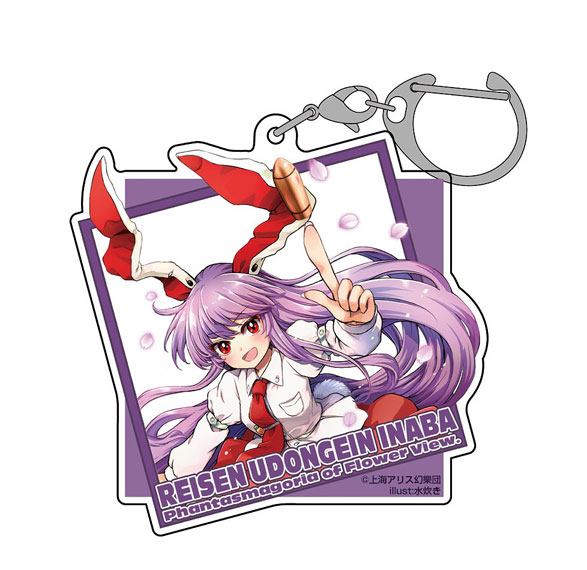 Hakurei Jinja Suukeikai Touhou Project Reisen Udongein Inaba Acrylic Multi Keychain illust: Mizutaki รูปภาพ 1