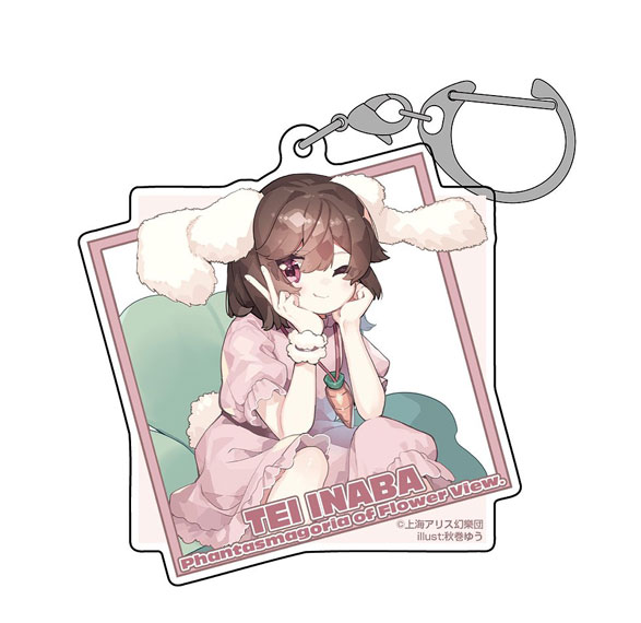 Hakurei Jinja Suukeikai Touhou Project Tewi Inaba Acrylic Multi Keychain illust: Yuu Akimaki รูปภาพ 1