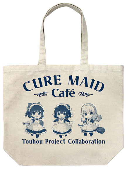 COSPA COSPA Depo Exclusive Touhou Project x Cure Maid Cafe Reimu & Marisa & Aya Large Tote Bag /NATURAL image 1