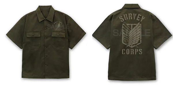 COSPA Attack on Titan Survey Corps Work Shirt Ver.2.0 /MOSS-M image 1