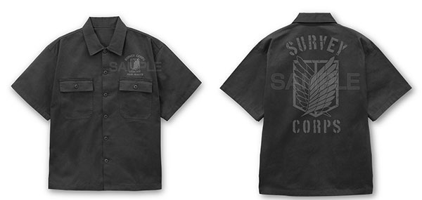 COSPA Attack on Titan Survey Corps Work Shirt Ver.2.0 /GRAY-XL
