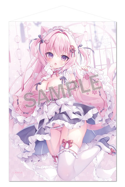Brendream 桃知ちあ B2タペストリー 和風メイド ノアちゃんExtraEdition 画像 1