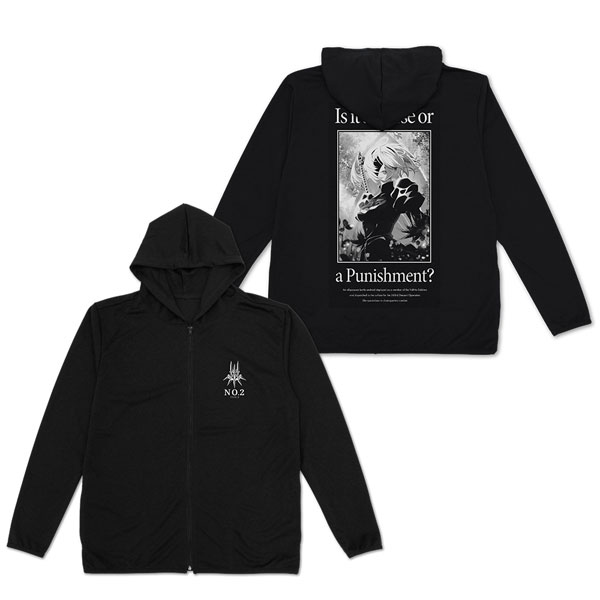 COSPA NieR:Automata Ver1.1a 2B Thin Dry Hoodie /BLACK-XL Bild 1