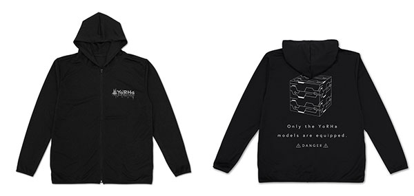 COSPA NieR:Automata Ver1.1a YoRHa Military Force Thin Dry Hoodie /BLACK-M รูปภาพ 1