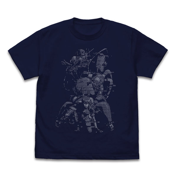 COSPA 攻殻機動隊 STAND ALONE COMPLEX 草薙素子 ピクセル Tシャツ /NAVY-S 画像 1