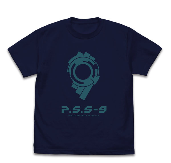 COSPA Ghost in the Shell STAND ALONE COMPLEX Public Security Section 9 Logo T-shirt /NAVY-XL รูปภาพ 1