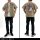 COSPA Frieren: Beyond Journey's End Fern Embroidery Work Shirt /SAND KHAKI-L รูปภาพ 7