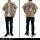 COSPA Frieren: Beyond Journey's End Fern Embroidery Work Shirt /SAND KHAKI-XXL Bild 7