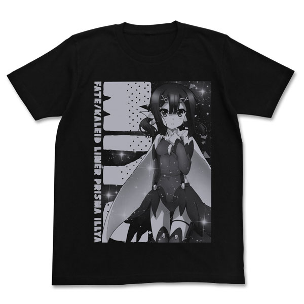 COSPA Fate/kaleid liner Prisma Illya 2wei Herz! Miyu T-shirt /BLACK-L