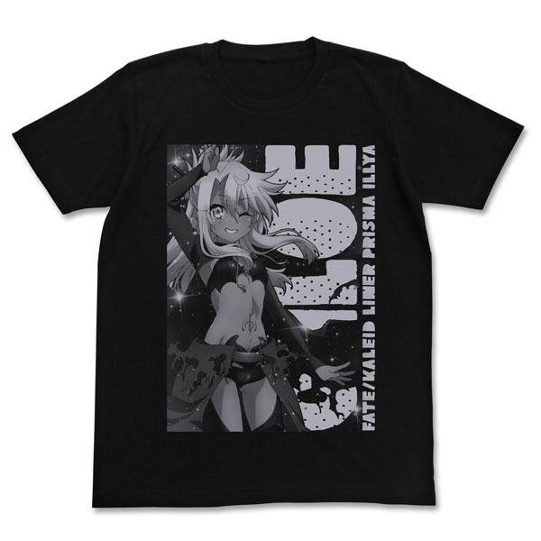 COSPA Fate/kaleid liner Prisma Illya 2wei Herz! Chloe T-shirt /BLACK-S