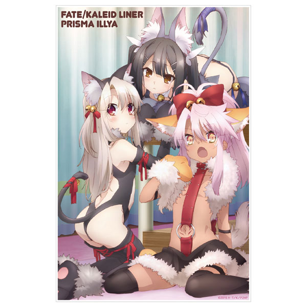 COSPA Fate/kaleid liner Prisma Illya 2wei Herz! Animal Ears Illya & Miyu & Chloe Acrylic Art Stand image 1
