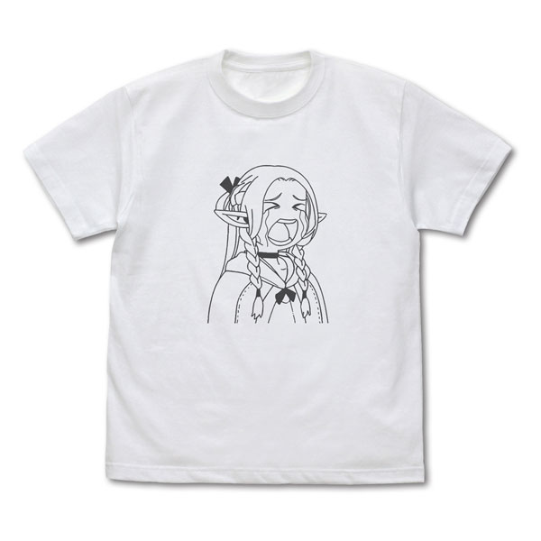 COSPA Delicious in Dungeon Marcille: "I'm sick and tired of eating these icky monsters!" T-shirt /WHITE-M
