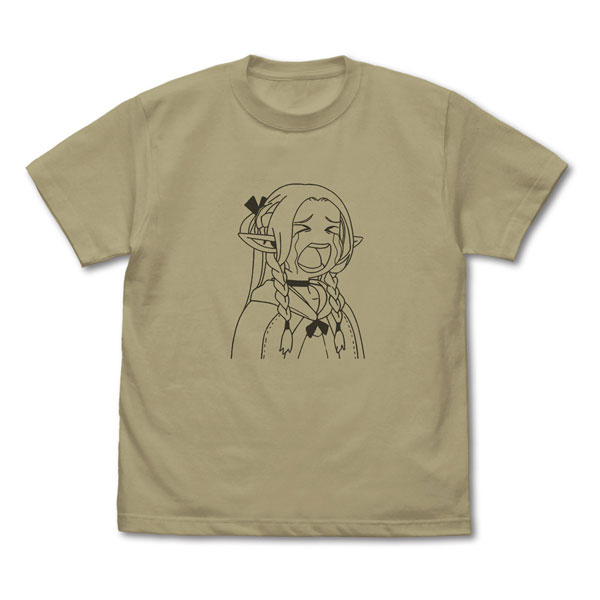 COSPA Delicious in Dungeon Marcille: "I'm sick and tired of eating these icky monsters!" T-shirt /SAND KHAKI-L