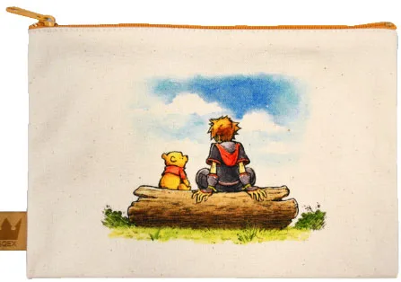 Square Enix Kingdom Hearts III Canvas Pouch [100 Acre Wood] Bild 1