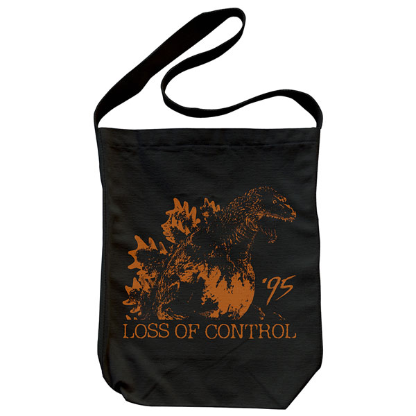 COSPA Godzilla Burning Godzilla Shoulder Tote Bag /BLACK 圖片 1