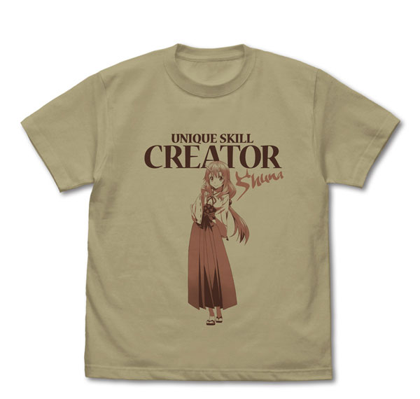 COSPA That Time I Got Reincarnated as a Slime Shrine Maiden Princess Shuna T-shirt /SAND KHAKI-L รูปภาพ 1