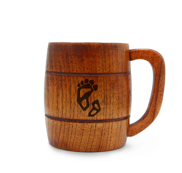 COSPA Let This Grieving Soul Retire First Step Barrel Design Wooden Mug รูปภาพ 1