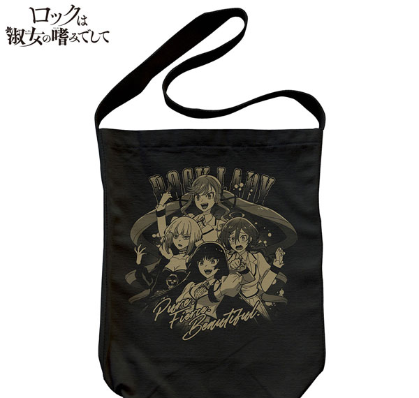 COSPA Rock is a Lady's Modesty Rock Lady Shoulder Tote Bag /BLACK รูปภาพ 1