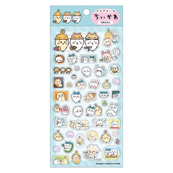 Ensky Chiikawa Clear Sticker (11) Aki Damon