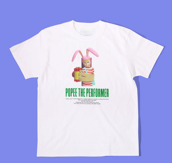 Natalie Store Popee the Performer ESCAPE SHOW T-shirt White XXL รูปภาพ 1
