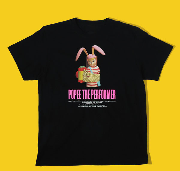 Natalie Store Popee the Performer ESCAPE SHOW T-shirt Black M รูปภาพ 1