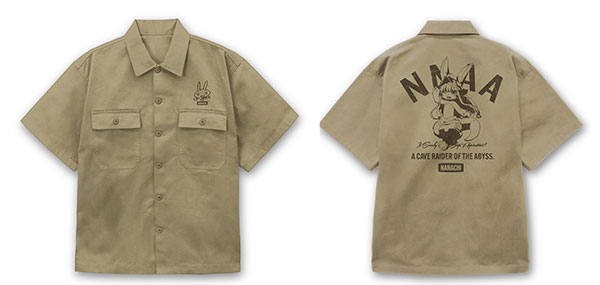 COSPA Made in Abyss The Golden City of the Scorching Sun Nanachi Work Shirt /SAND KHAKI-M รูปภาพ 1