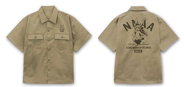 COSPA Made in Abyss The Golden City of the Scorching Sun Nanachi Work Shirt /SAND KHAKI-XXL รูปภาพ 1