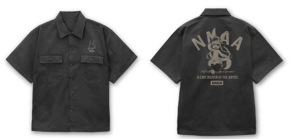 COSPA Made in Abyss The Golden City of the Scorching Sun Nanachi Work Shirt /GRAY-M รูปภาพ 1