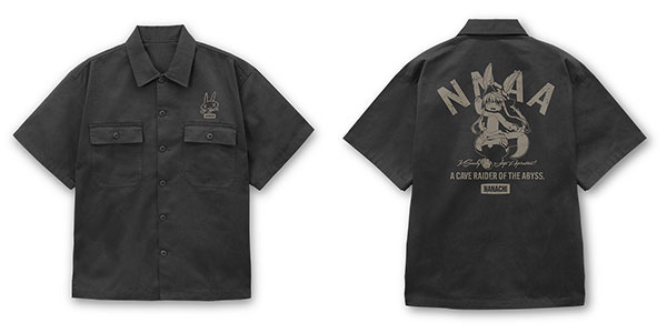 COSPA Made in Abyss The Golden City of the Scorching Sun Nanachi Work Shirt /GRAY-XXL