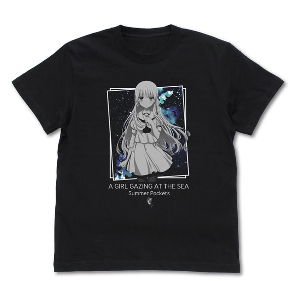 COSPA TV Anime "Summer Pockets" Shiroha Naruse T-shirt /BLACK-S Bild 1