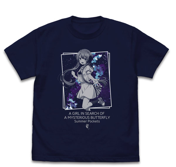 COSPA TV Anime "Summer Pockets" Ao Sorakado T-shirt /NAVY-M Bild 1