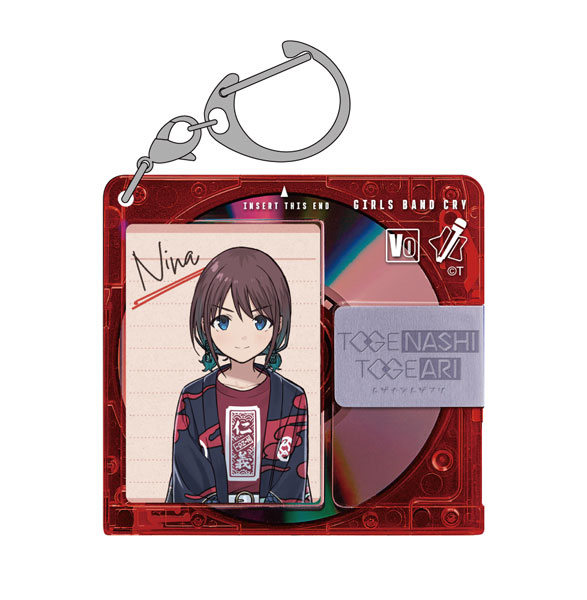 COSPA Girls Band Cry Nina Iseri Disk Style Acrylic Multipurpose Keychain image 1