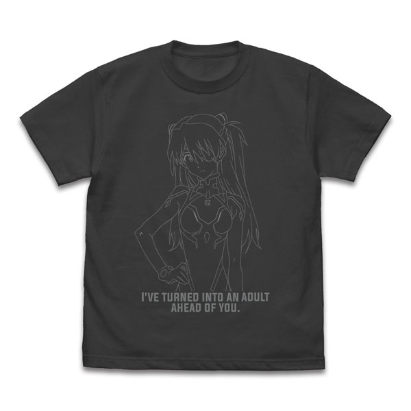 COSPA EVANGELION Asuka Langley Shikinami Line Art T-shirt /SUMI-S
