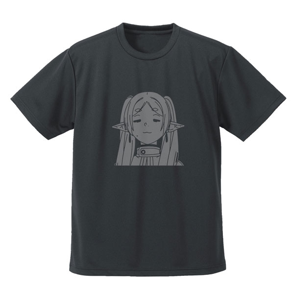 COSPA Frieren: Beyond Journey's End Frieren Face Dry T-shirt /GUNMETAL-M