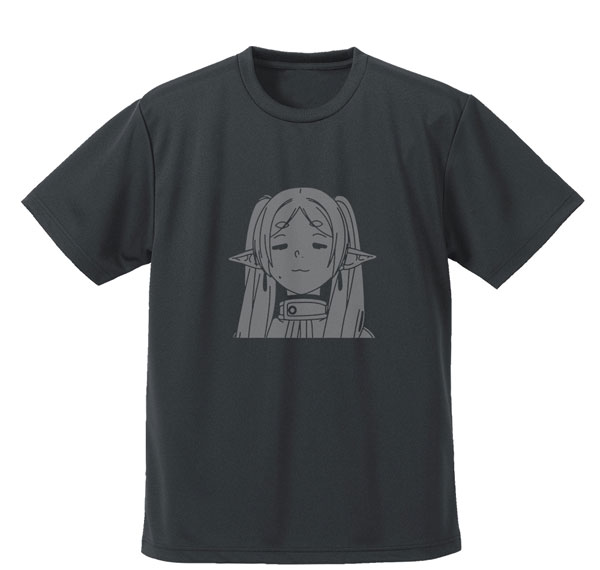 COSPA Frieren: Beyond Journey's End Frieren Face Dry T-shirt /GUNMETAL-M รูปภาพ 1