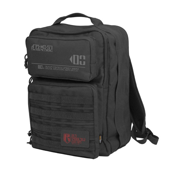 COSPA Armored Trooper Votoms Red Shoulder Functional Backpack /BLACK