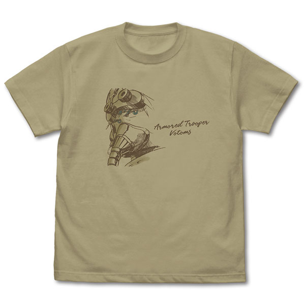 COSPA Armored Trooper Votoms Chirico Eye-Catching Illustration T-shirt /SAND KHAKI-S