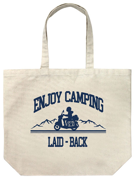 COSPA "Yuru Camp SEASON3" Silhouette Bike Rin Shima Large Tote Bag /NATURAL 圖片 1