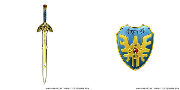 Square Enix Dragon Quest Metallic Items Gallery Special Erdrick's Sword & Erdrick's Shield hình ảnh 1