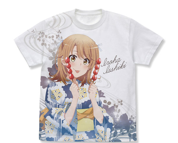 COSPA My Teen Romantic Comedy SNAFU. Completion Iroha Isshiki Full Graphic T-shirt /WHITE-L(