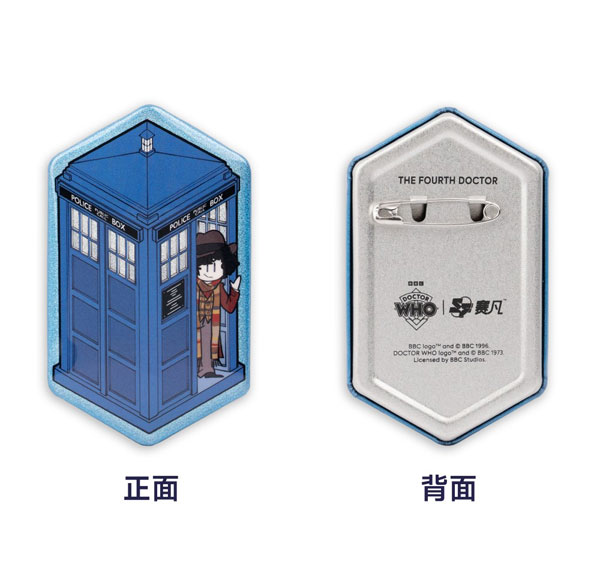 SCIFI Fanspace Doctor Who 4th Doctor Series Tin Badge รูปภาพ 1