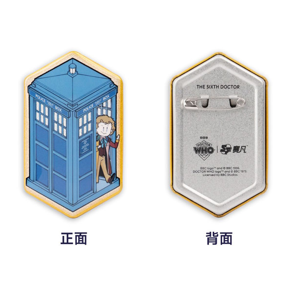 SCIFI Fanspace Doctor Who 6th Doctor Series Tin Badge